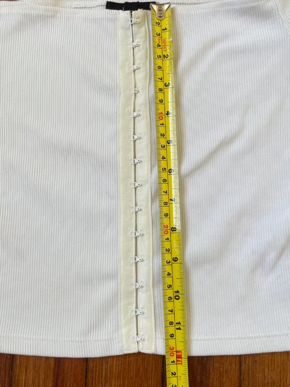 Topshop Women's White Off-The-Shoulder Crop Top with Clasp Details - Picture 5 of 5